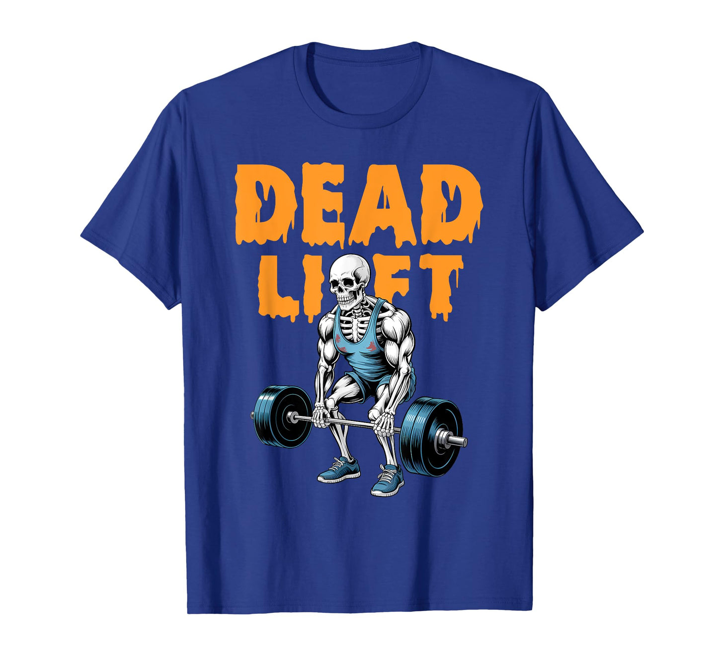 Deadlift Skeleton Gym Lifting Weights Training - Halloween T-Shirt