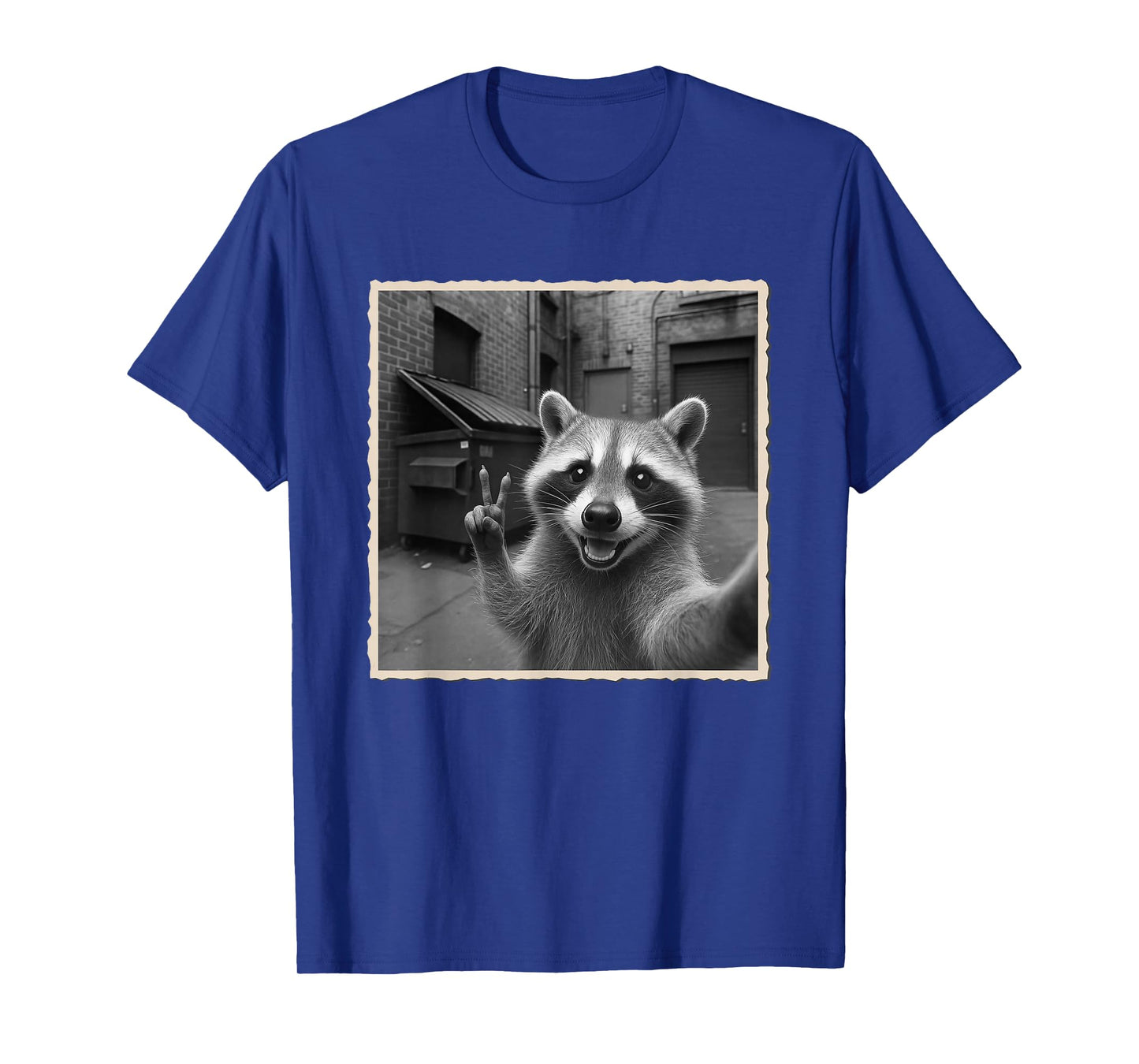 Funny Raccoon & Trash Selfie T-Shirt