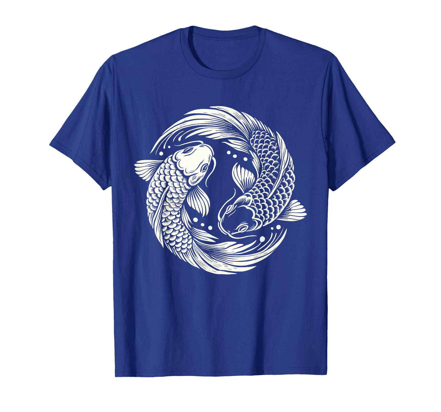 Retro Yin And Yang Japanese Koi Fish T-Shirt