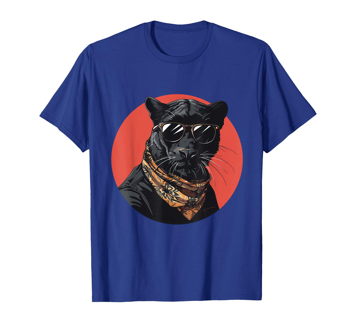 Panther Animal Lovers Artwork Portrait Nature Sunglasses T-Shirt