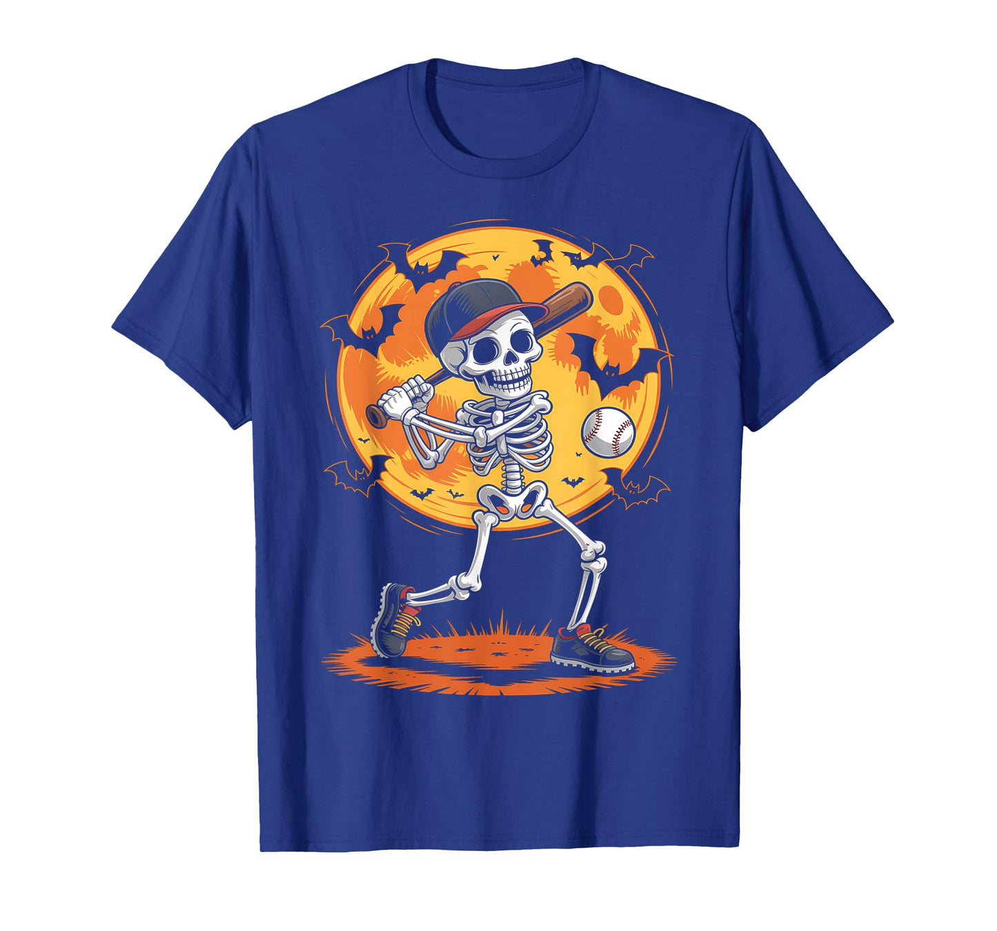 Baseball Skeleton Halloween Baseball T-Shirt