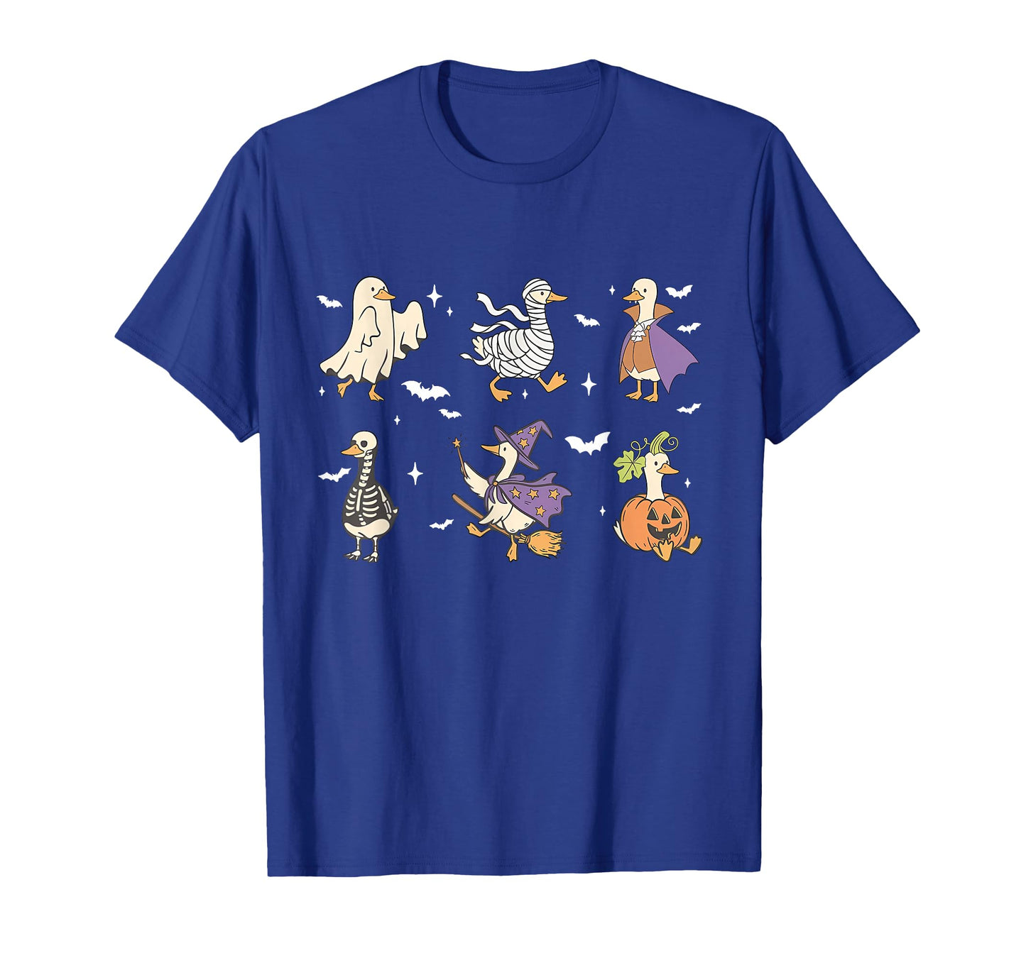 Halloween Silly Goose Ghost Fall Spooky Pumpkin T-Shirt