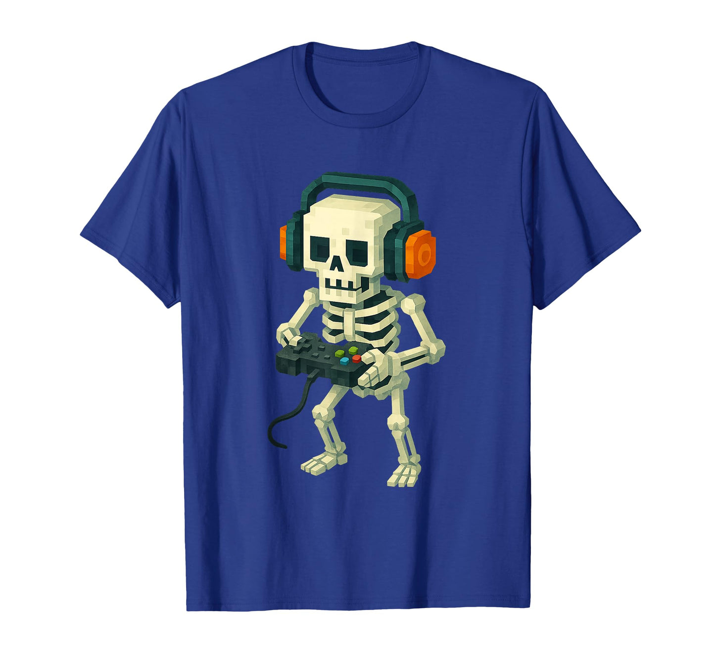 Gamer Halloween Video Game Skeleton with Controller T-Shirt