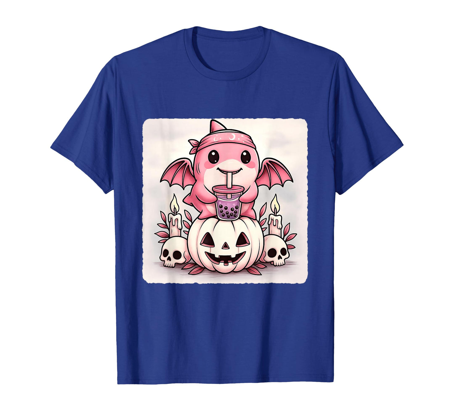 Shark Bat Kawaii Pastel Goth Creepy Cute Skeleton T-Shirt