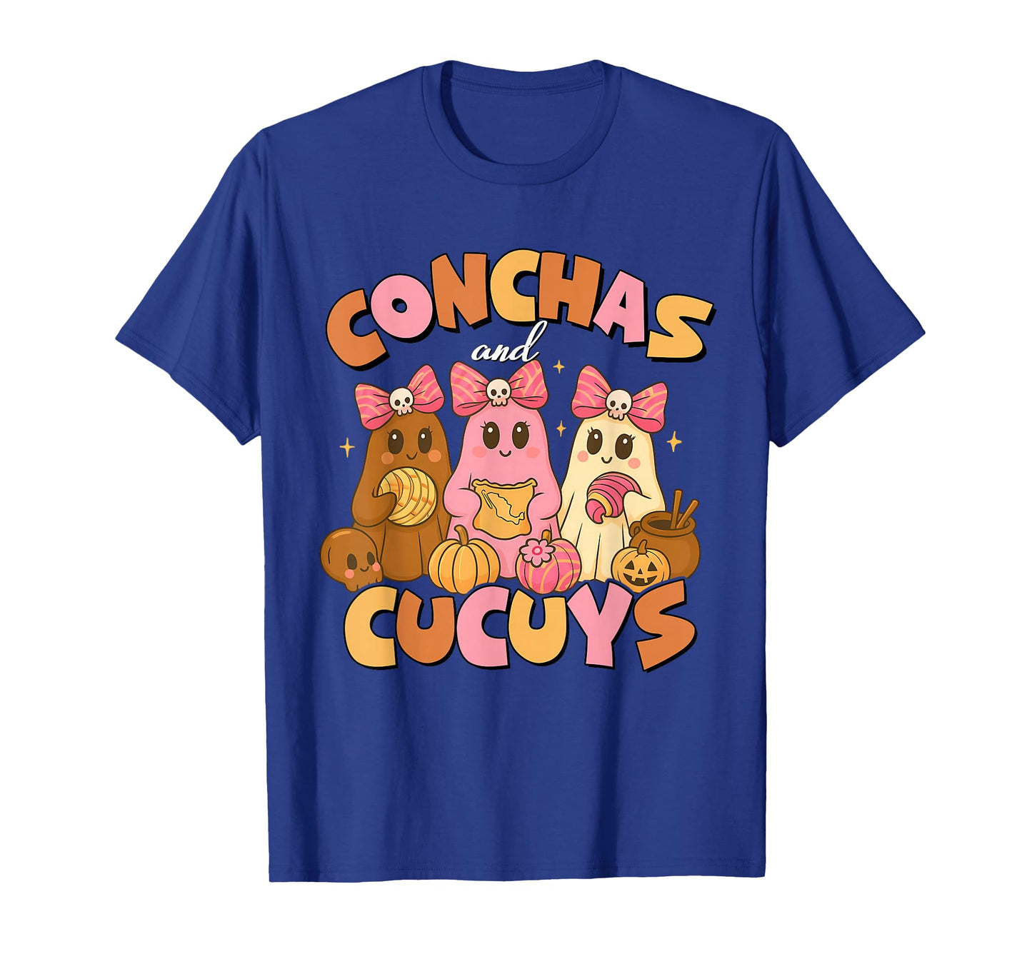 Conchas and Cucuys, Mexican Conchas Ghost, Coquette Ghost T-Shirt