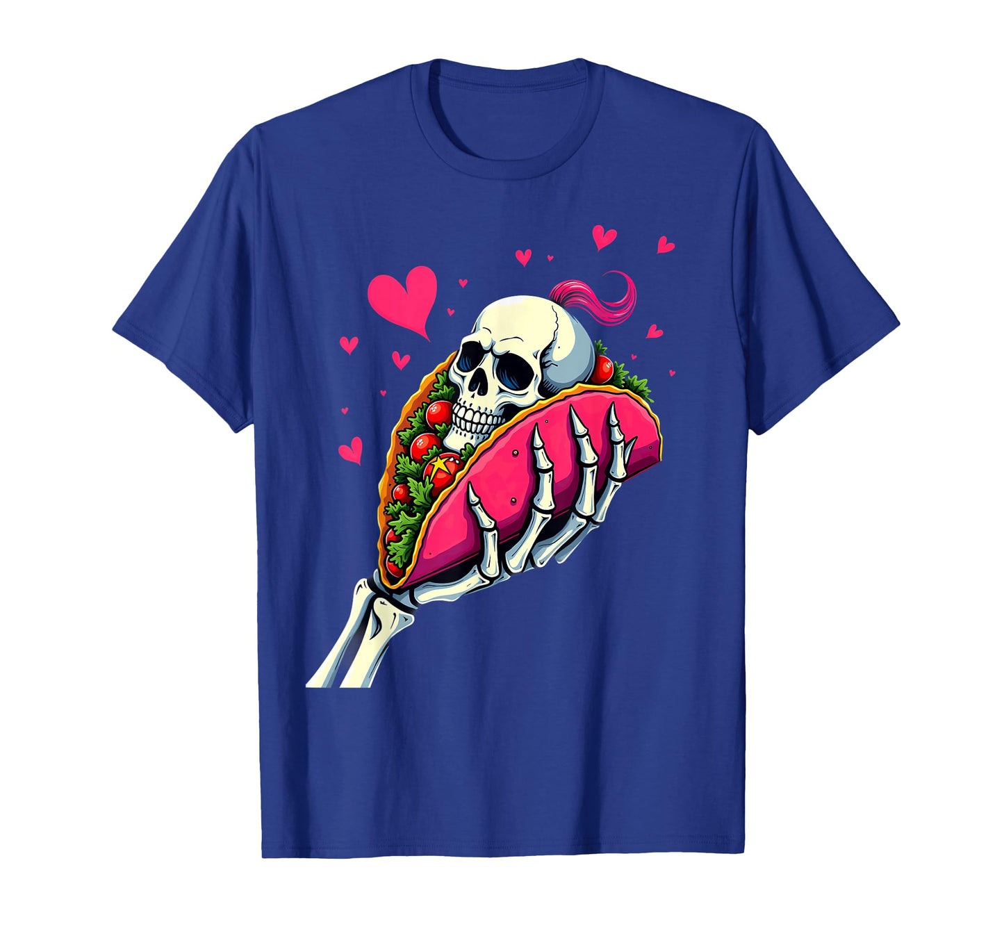 Creepy Skeleton Hand Holding A Taco Halloween T-Shirt