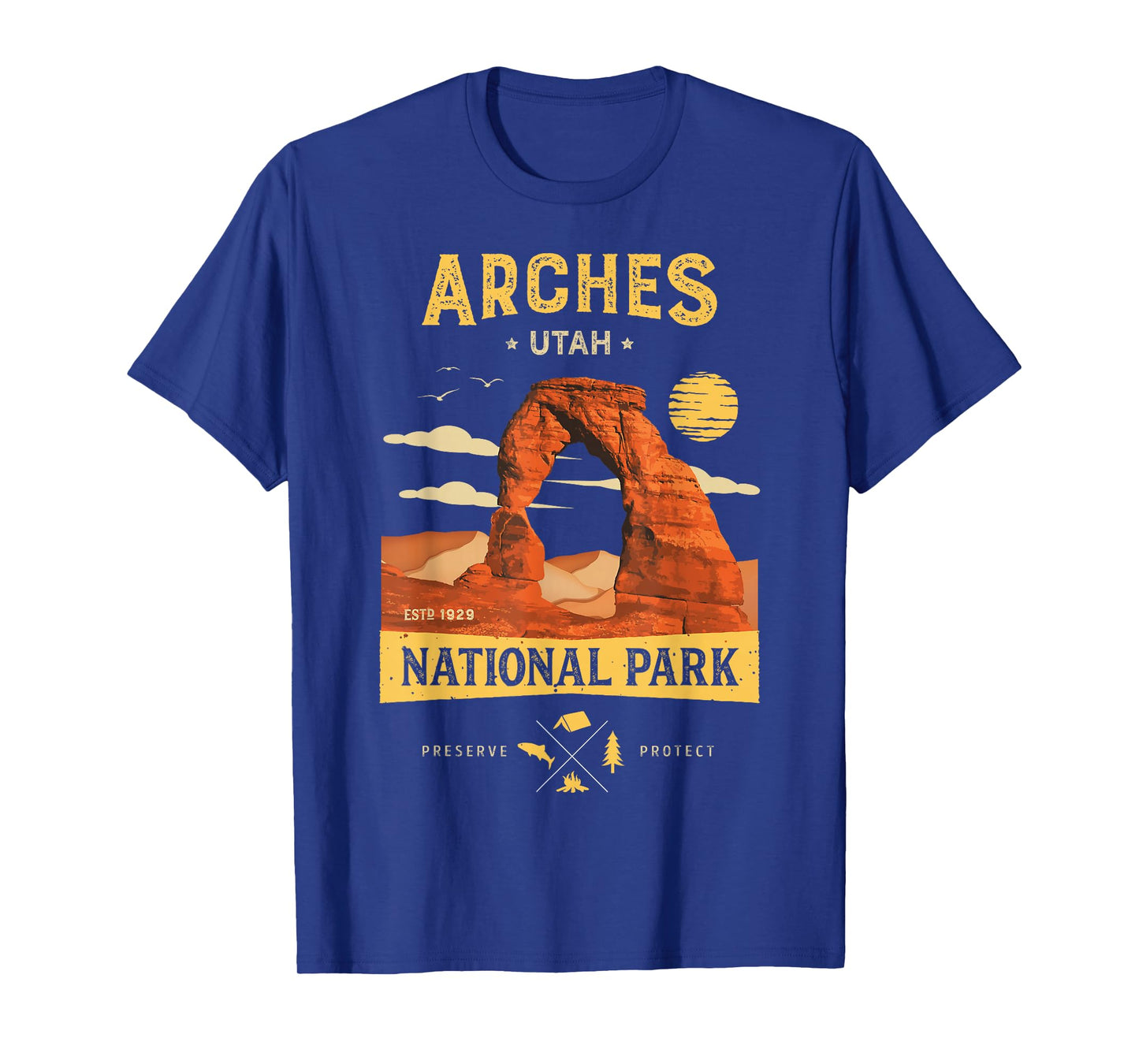 Arches National Park T Shirt Delicate Arch Vintage Utah Gift T-Shirt