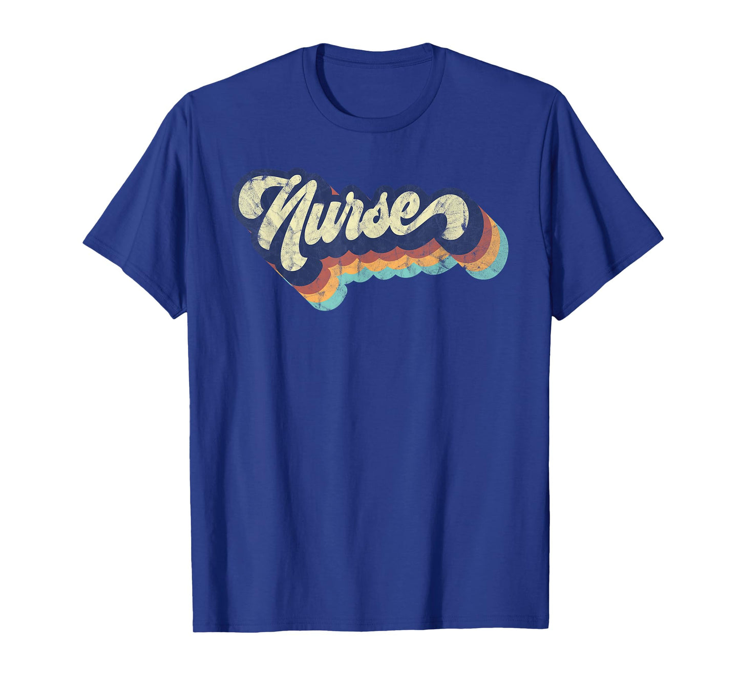 Retro Nurse Woman Wears a Nursing Tee on Nurse's Day T-Shirt