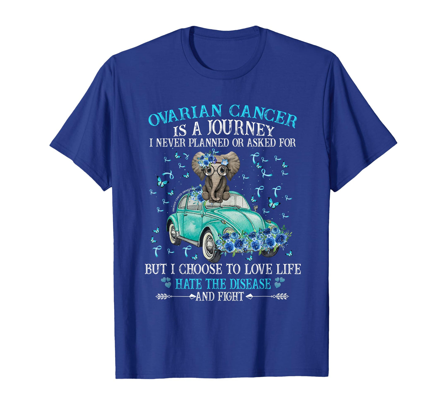 Elephant ovarian cancer, Ovarian awareness T-Shirt