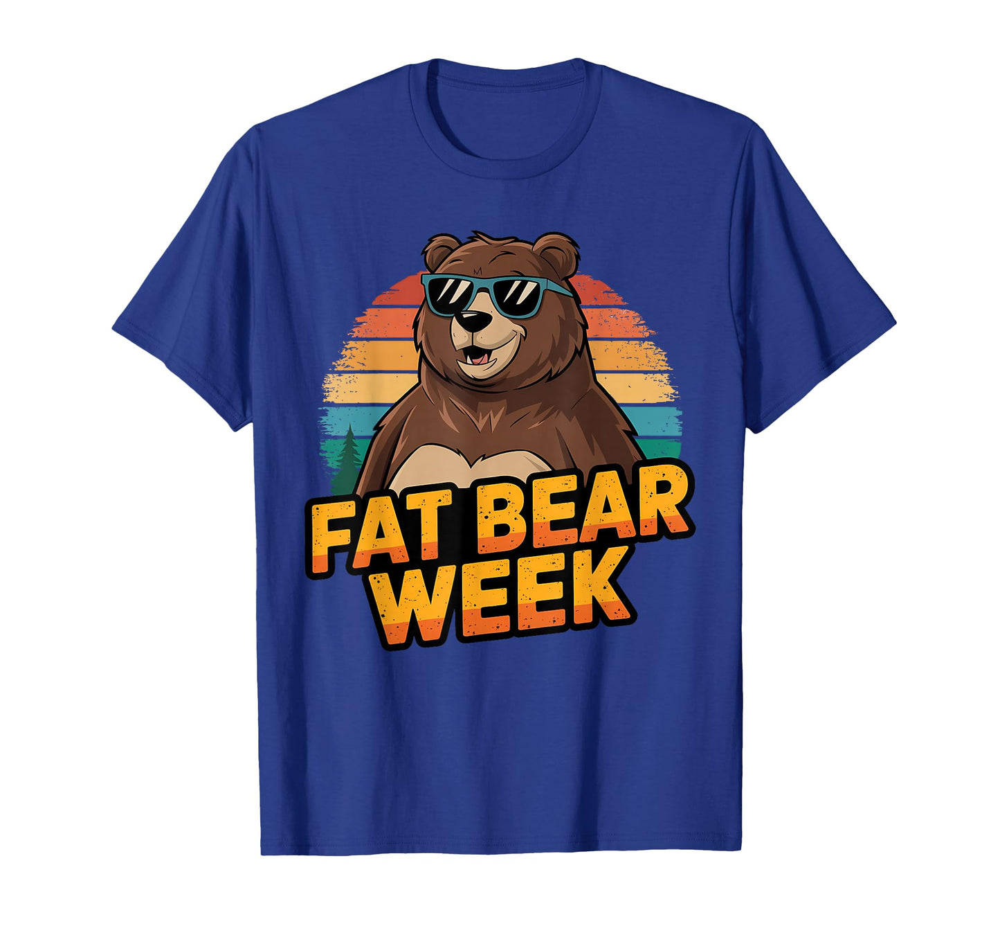 Fat Bear Week Retro Bear Sunglasses Nature Lovers T-Shirt