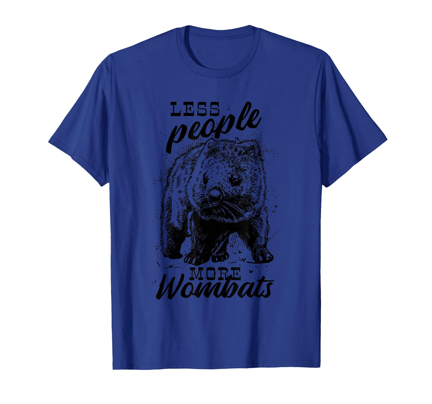 Less People More Wombats Funny T-Shirt