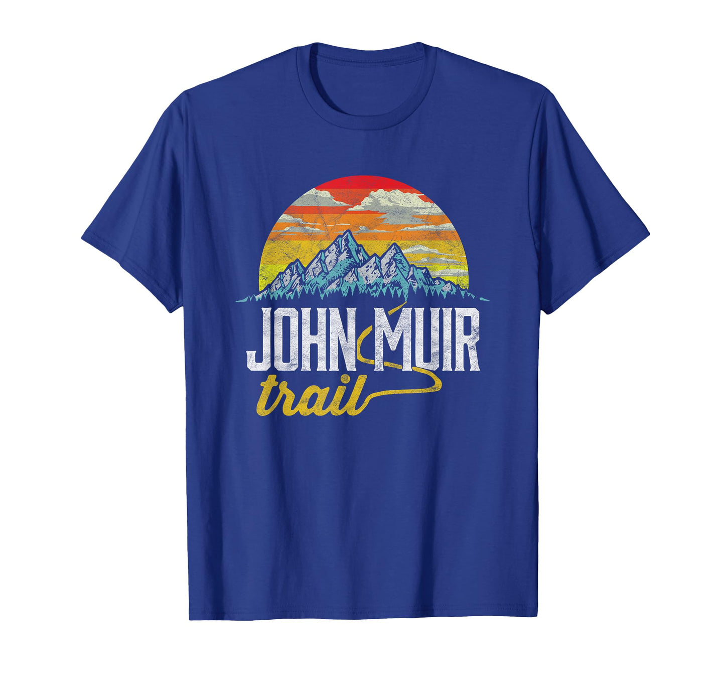John Muir Trail - Vintage Distressed Graphic Tee Shirt T-Shirt