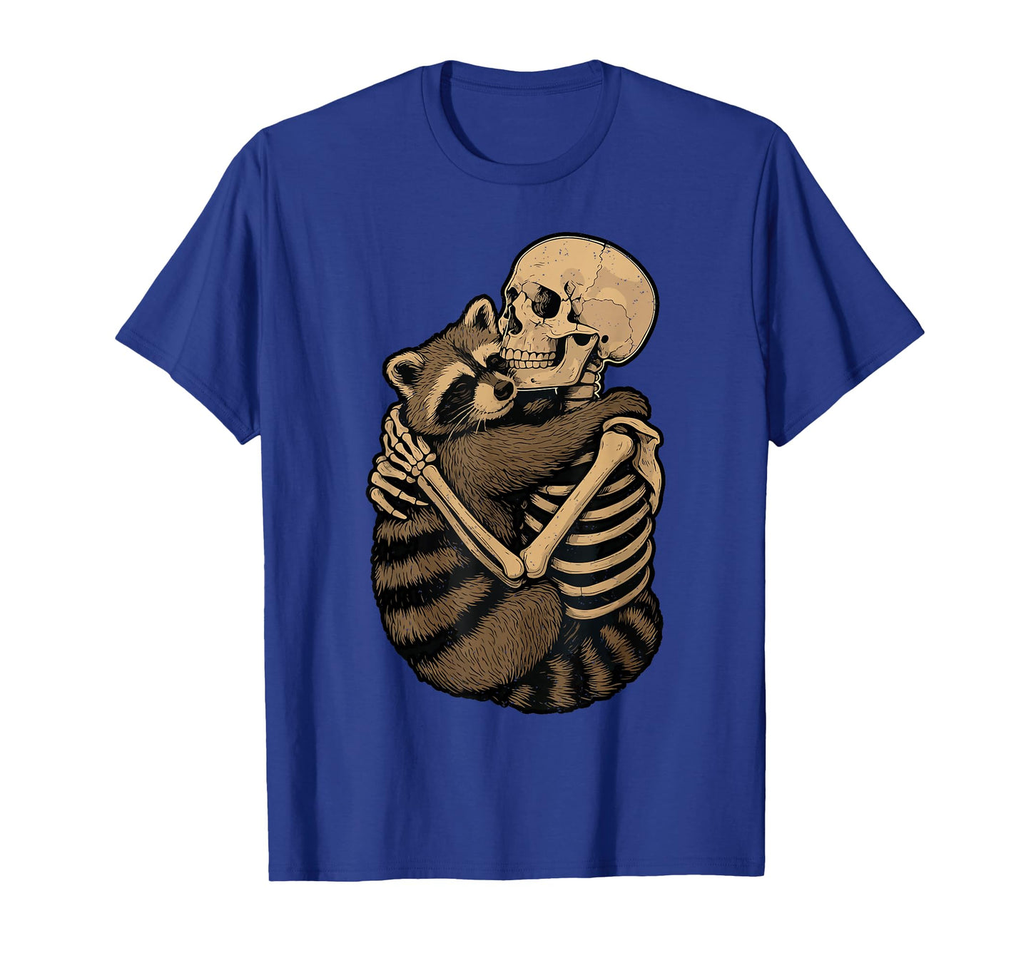 Skeleton Raccoon Halloween Zoo Animal Wildlife Spooky Season T-Shirt