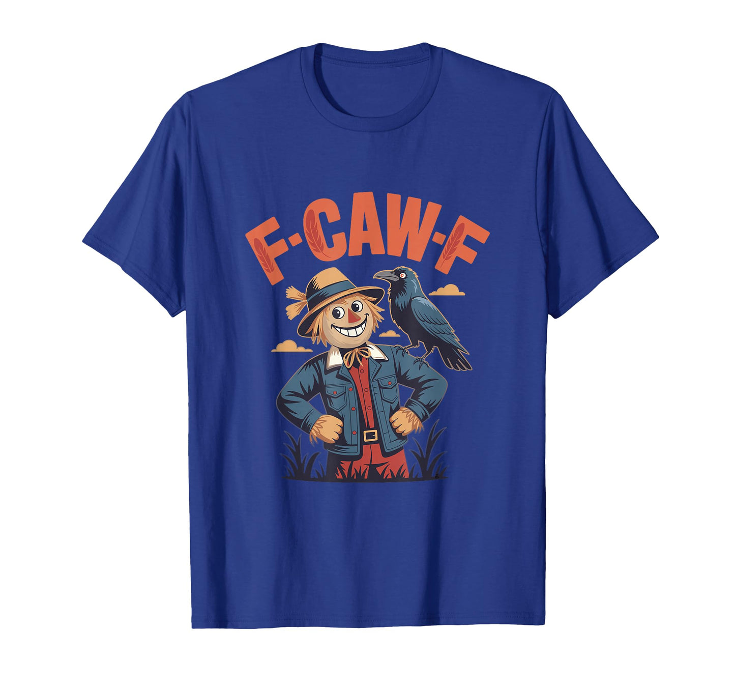 Funny Scarecrow Crow Pun F-CAW-F Humor T-Shirt