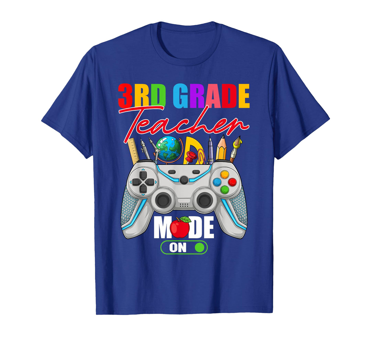 Funny 3rd Grade Teacher Mode On Controller 1st Day Of School T-Shirt