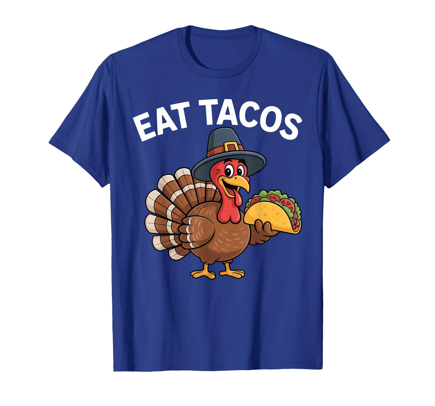 Funny Thanksgiving Turkey Eat Tacos Mexican Thanksgiving Fun T-Shirt