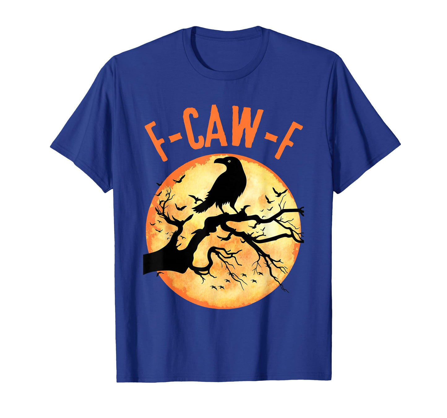 Black Crow, F Caw F Funny Black Bird Moon Adult Humor Gothic T-Shirt