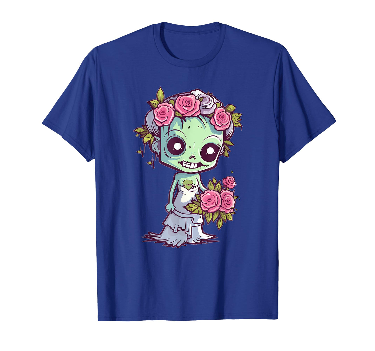Cute Zombie With Flower I Kids Zombie T-Shirt