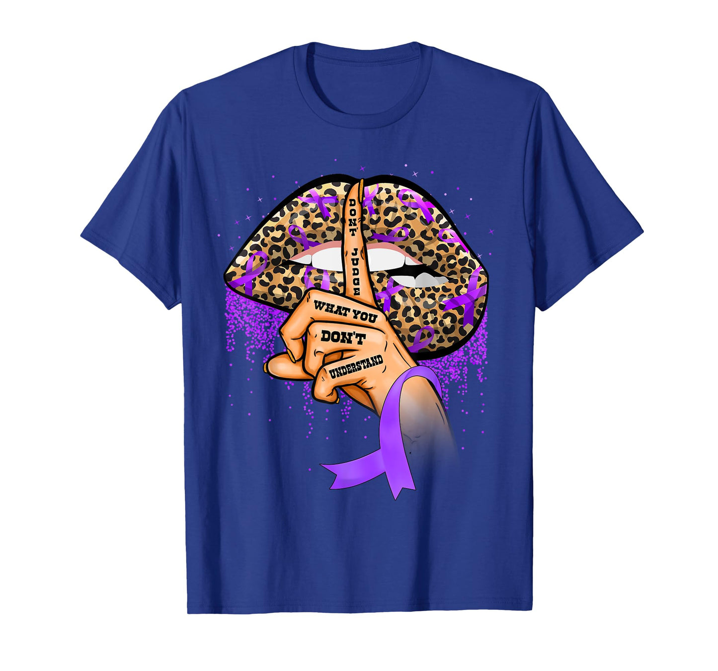 Pulmonary Hypertension Awareness Lips Ribbon Warrior T-Shirt