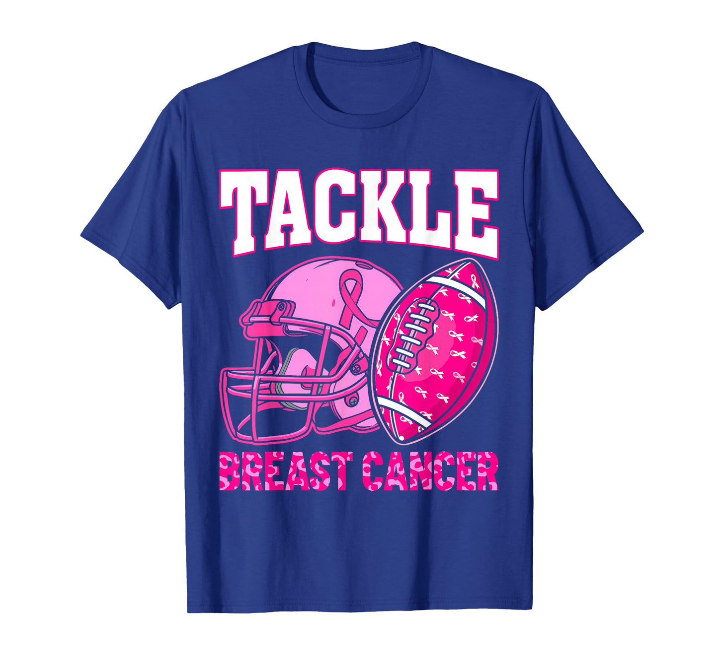 Tackle Breast Cancer Awareness American Football Women Kids T-Shirt