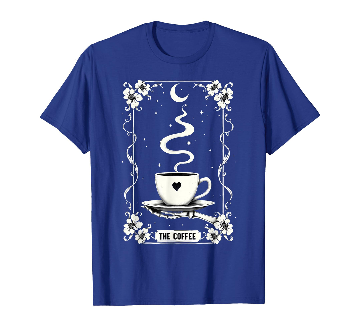 Tarot Card Skeleton The Coffee Halloween T-Shirt