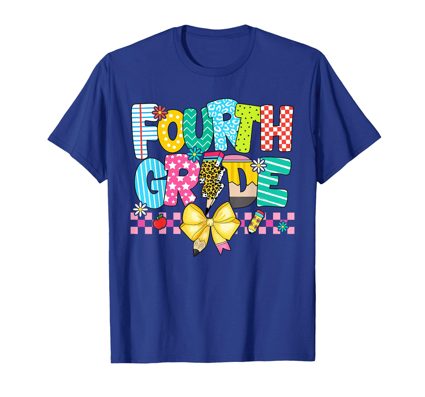 4th Grade For Boys Girls Teacher Fourth Grade Back to School T-Shirt