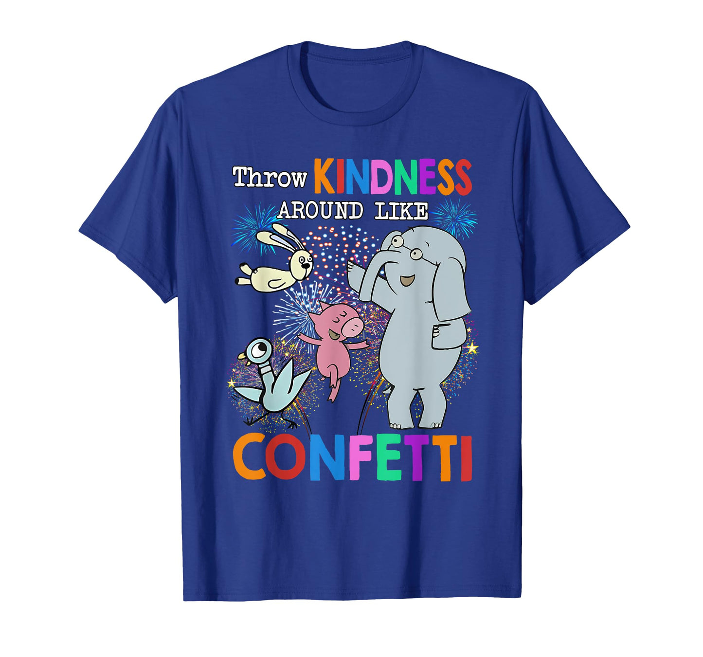 Throw Kindness Around Like Confetti Cute Teacher Elephant T-Shirt