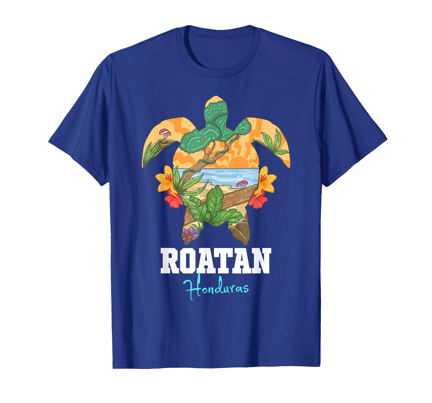 Roatan Bay Islands Honduras Turtle Souvenir T-Shirt