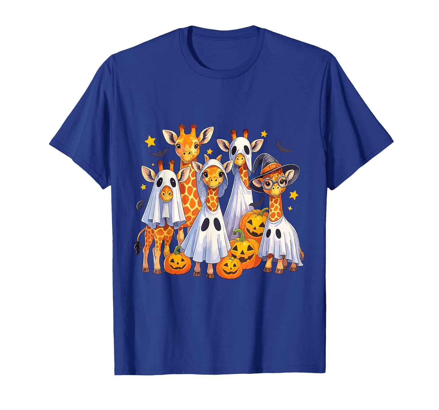 Spooky Ghost Giraffe Halloween Costume Safari Animal Lover T-Shirt