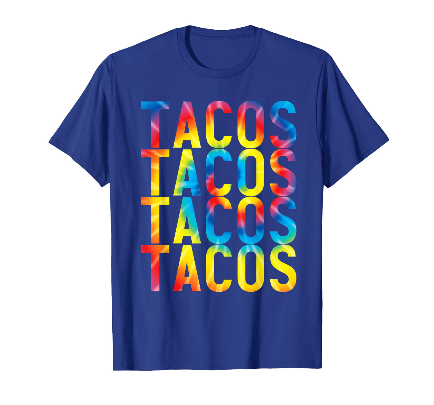Retro Tacos Vintage Tie Dye Taco Tuesday Mexican Tee T-Shirt