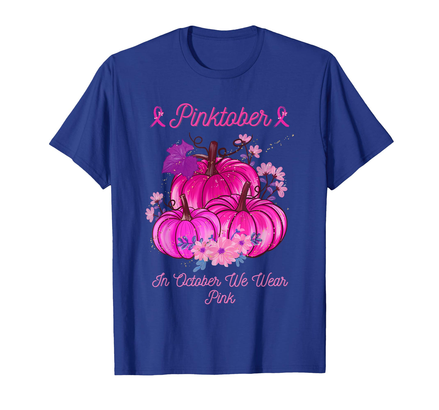 PINKTOBER Pink October Breast Cancer Awareness Ribbon Tee T-Shirt