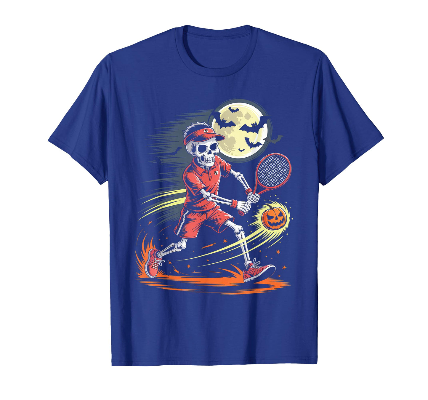 Skeleton Tennis Halloween - Spooky Season Tennis Player T-Shirt