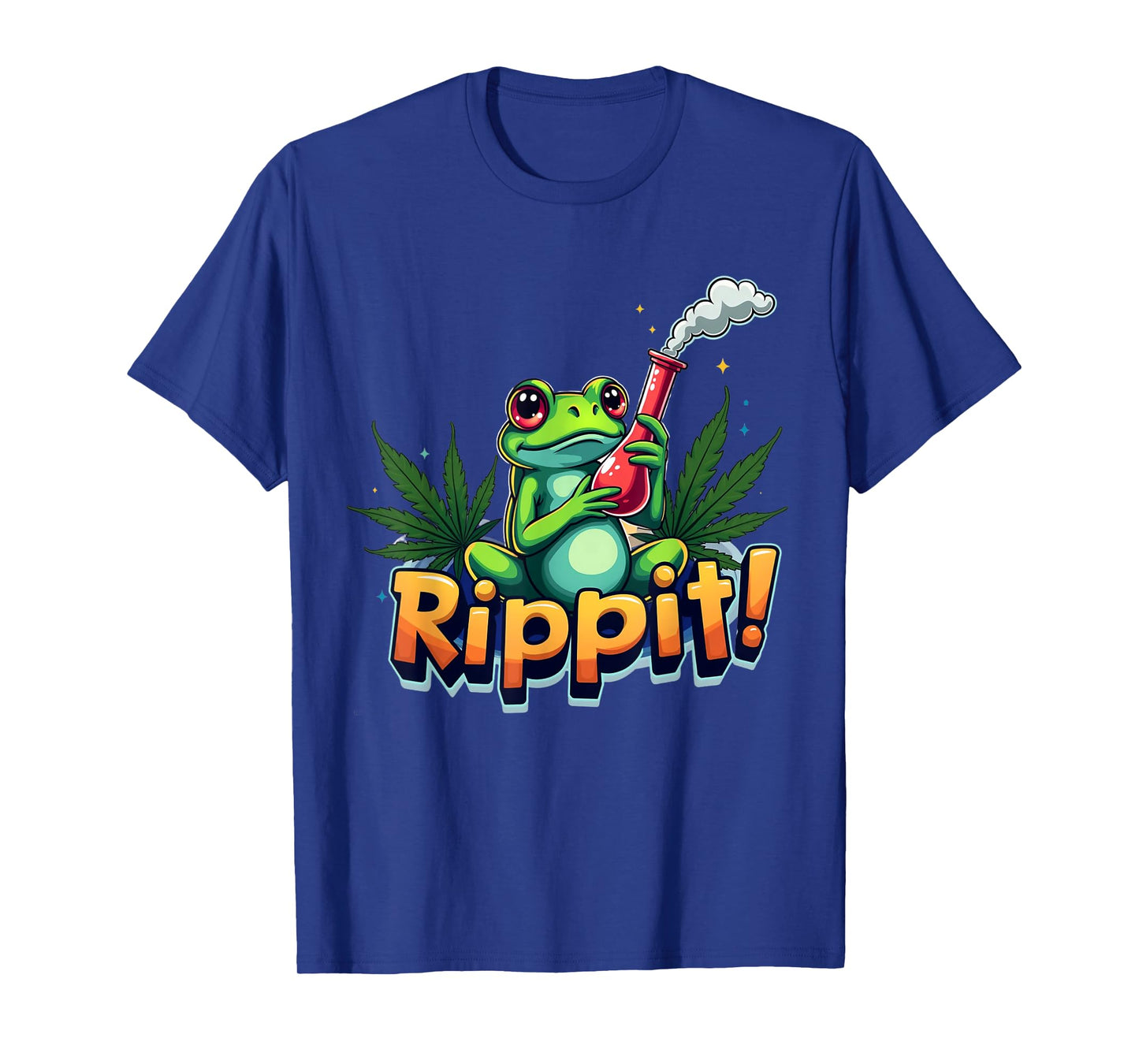 Rippit! Marijuana Bong Smoking Tree Frog T-Shirt