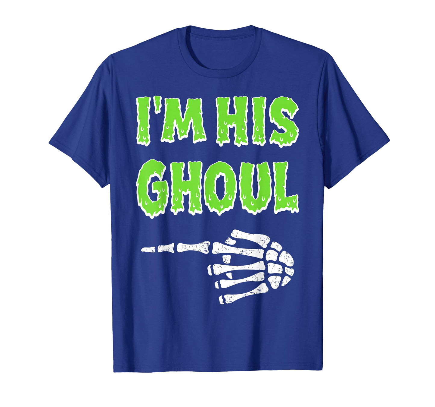 I’m Her Boo I’m His Ghoul Halloween Couples Matching Costume T-Shirt