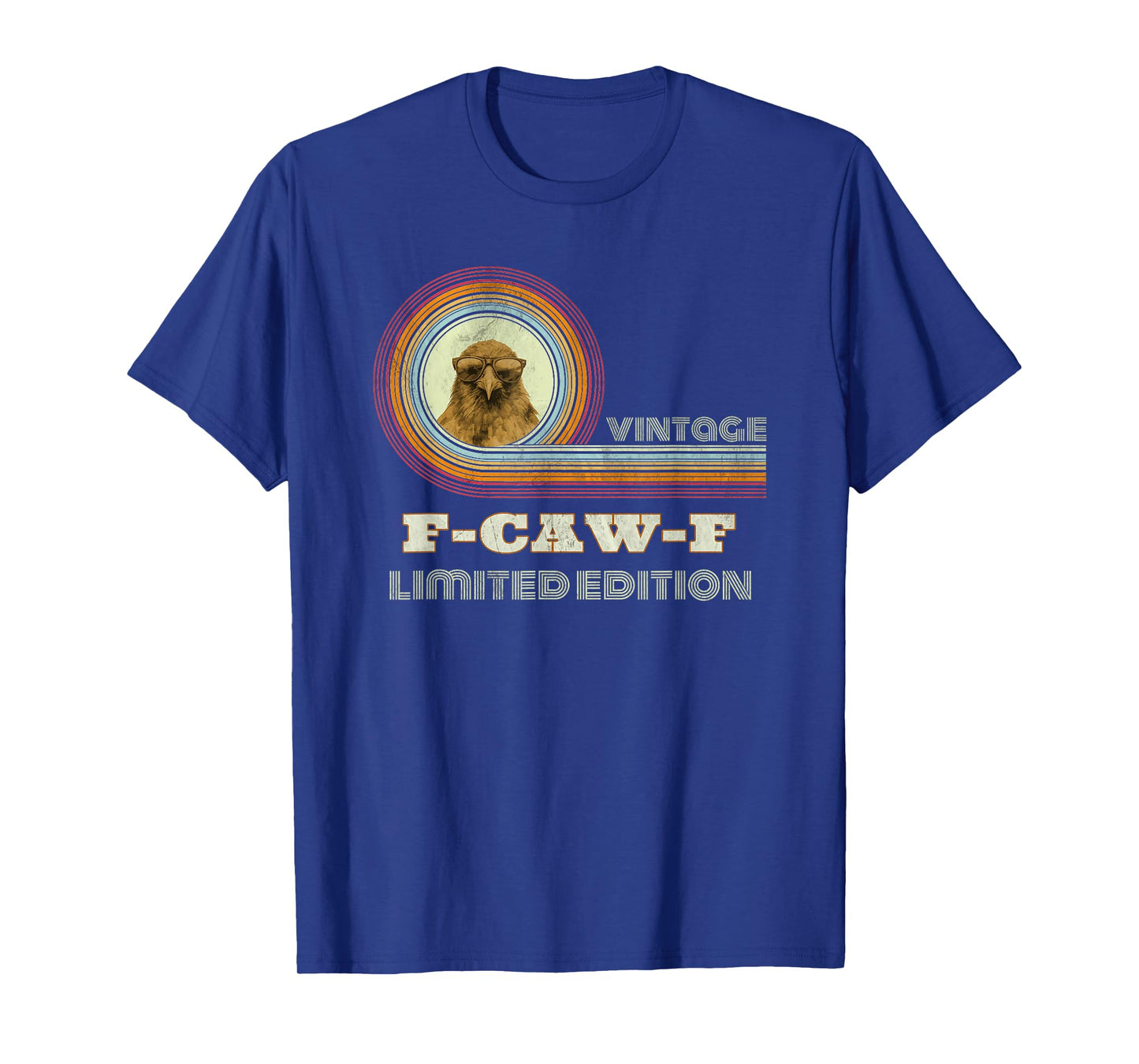 F-Caw-F Funny Retro Crow Raven Meme Men Women T-Shirt