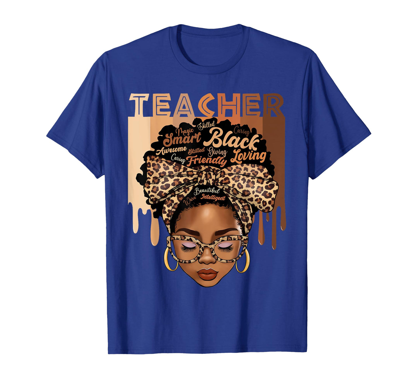 Black Teacher Magic Black History Month Afro Hair Melanin T-Shirt