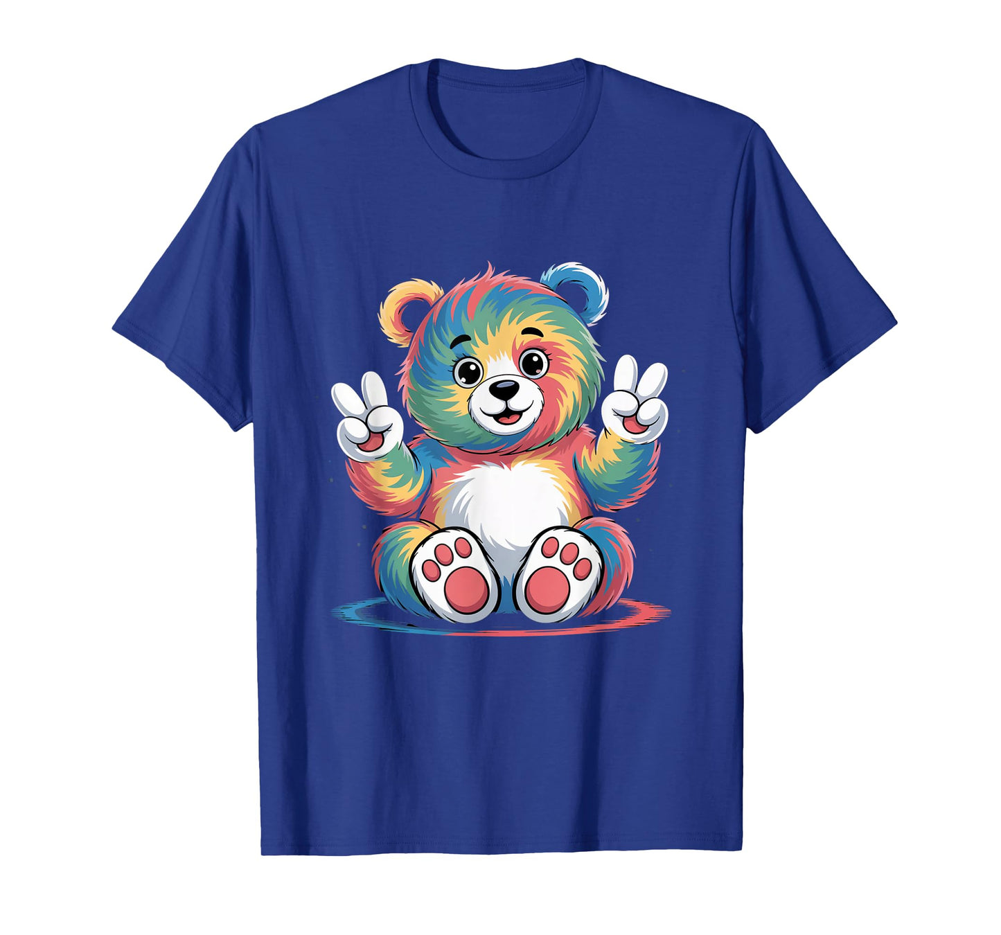 Bear Stuff Bears Tie Dye Frog Peace Sign Hippie Bear Lovers T-Shirt