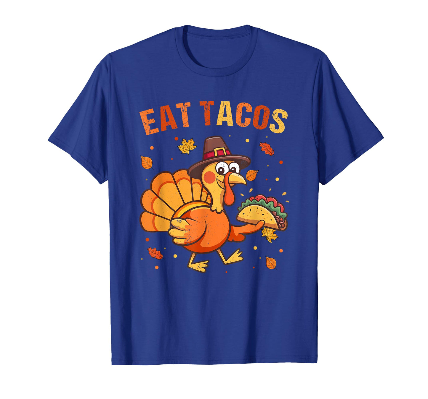 Thanksgiving Funny Mexican Turkey Eats Tacos Christmas T-Shirt