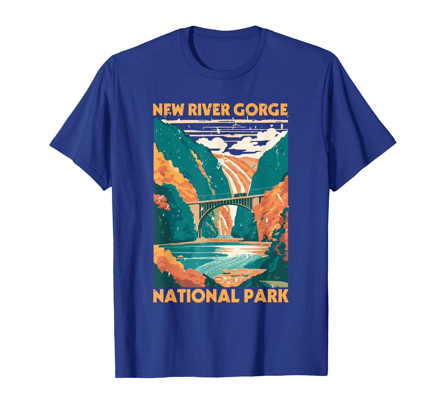 Vintage New River Gorge National Park West Virginia Travel T-Shirt