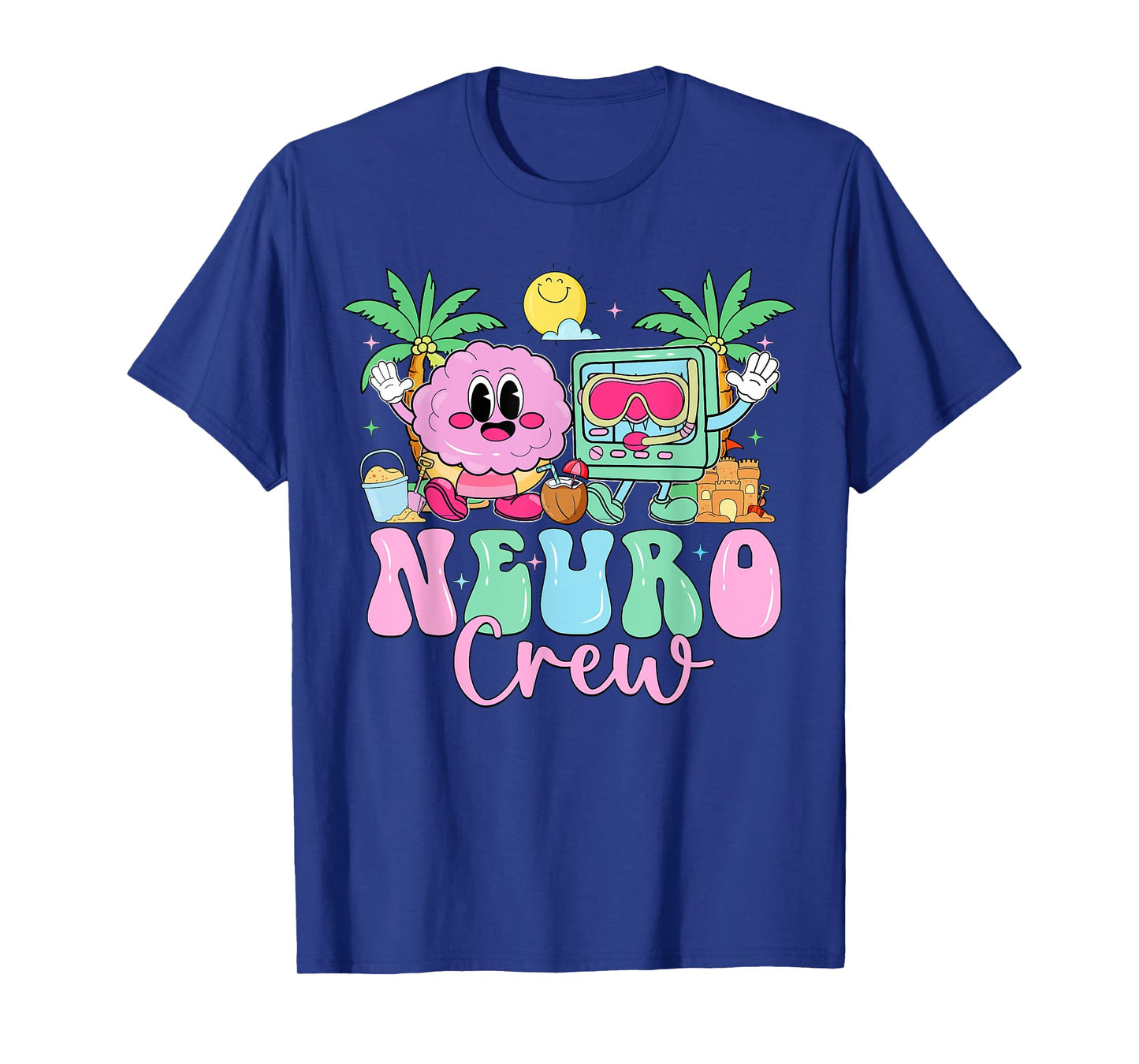Neuro Crew Summer Vibe Neurology Nurse Neuro Clinic T-Shirt