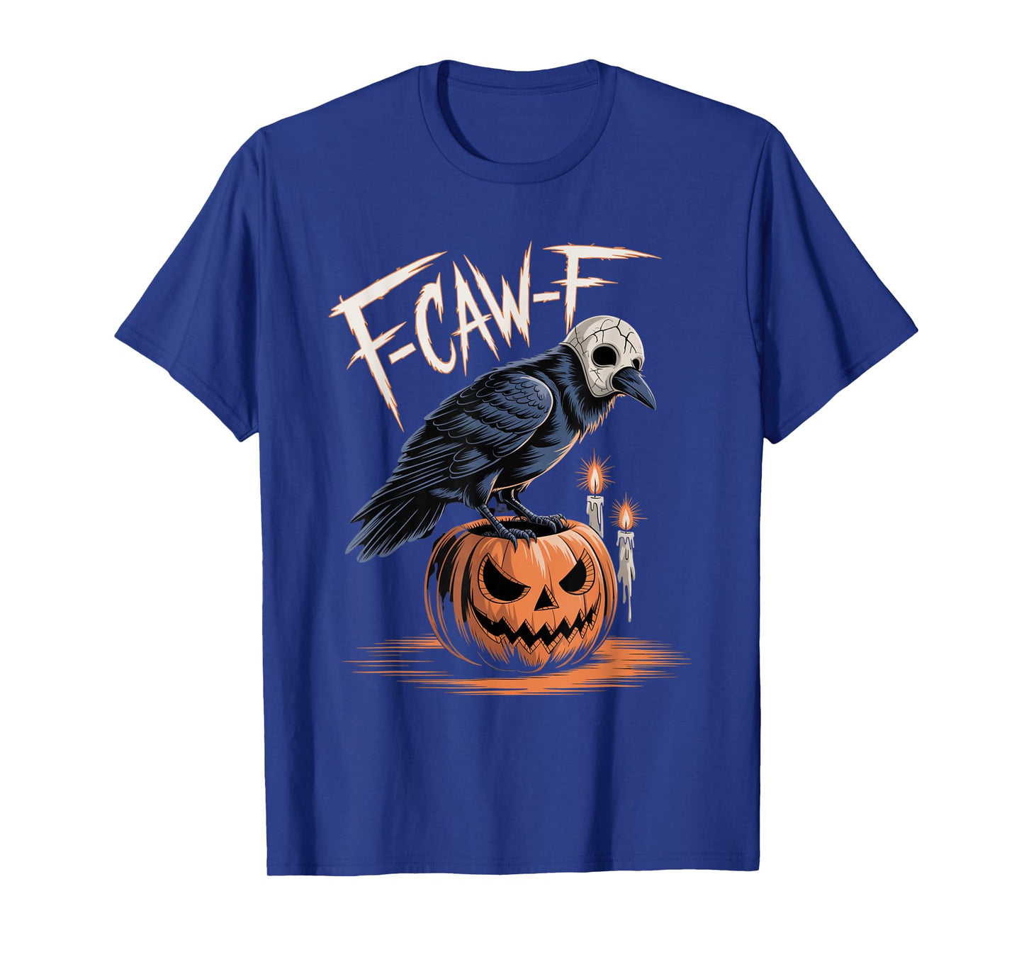 F-Caw-F Crow Funny Gothic Moon Black Bird Halloween T-Shirt