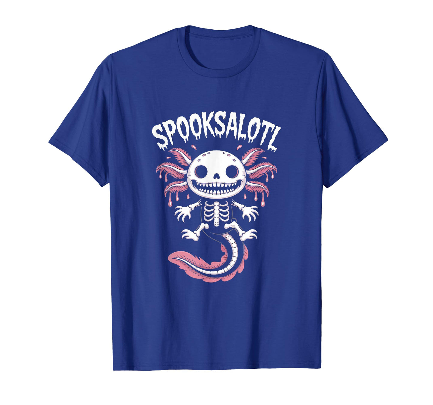 Halloween Cute Skeleton Spooksalotl Axolotl T-Shirt