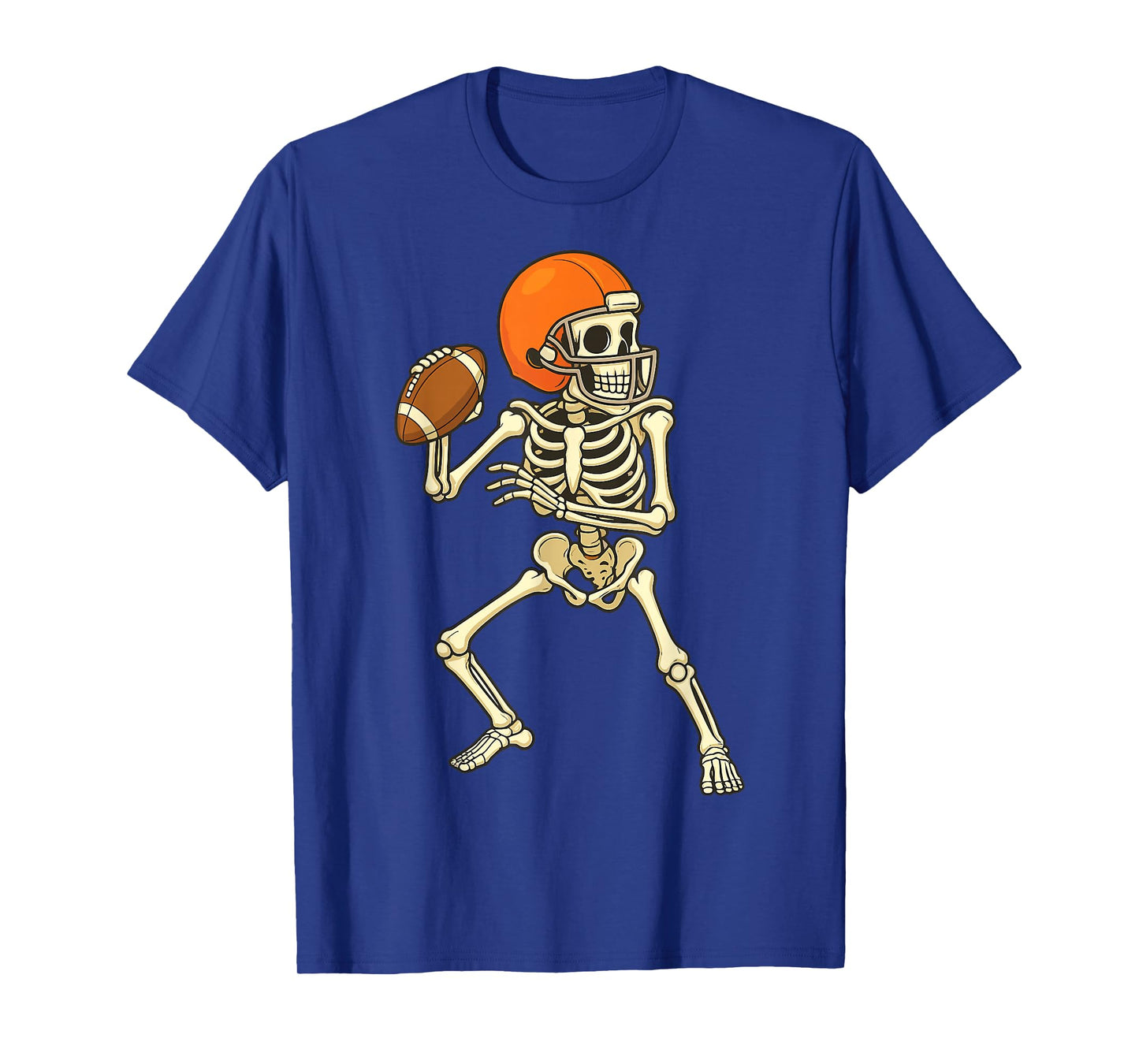 Skeleton Football Boo Funny Halloween Costume Tee T-Shirt