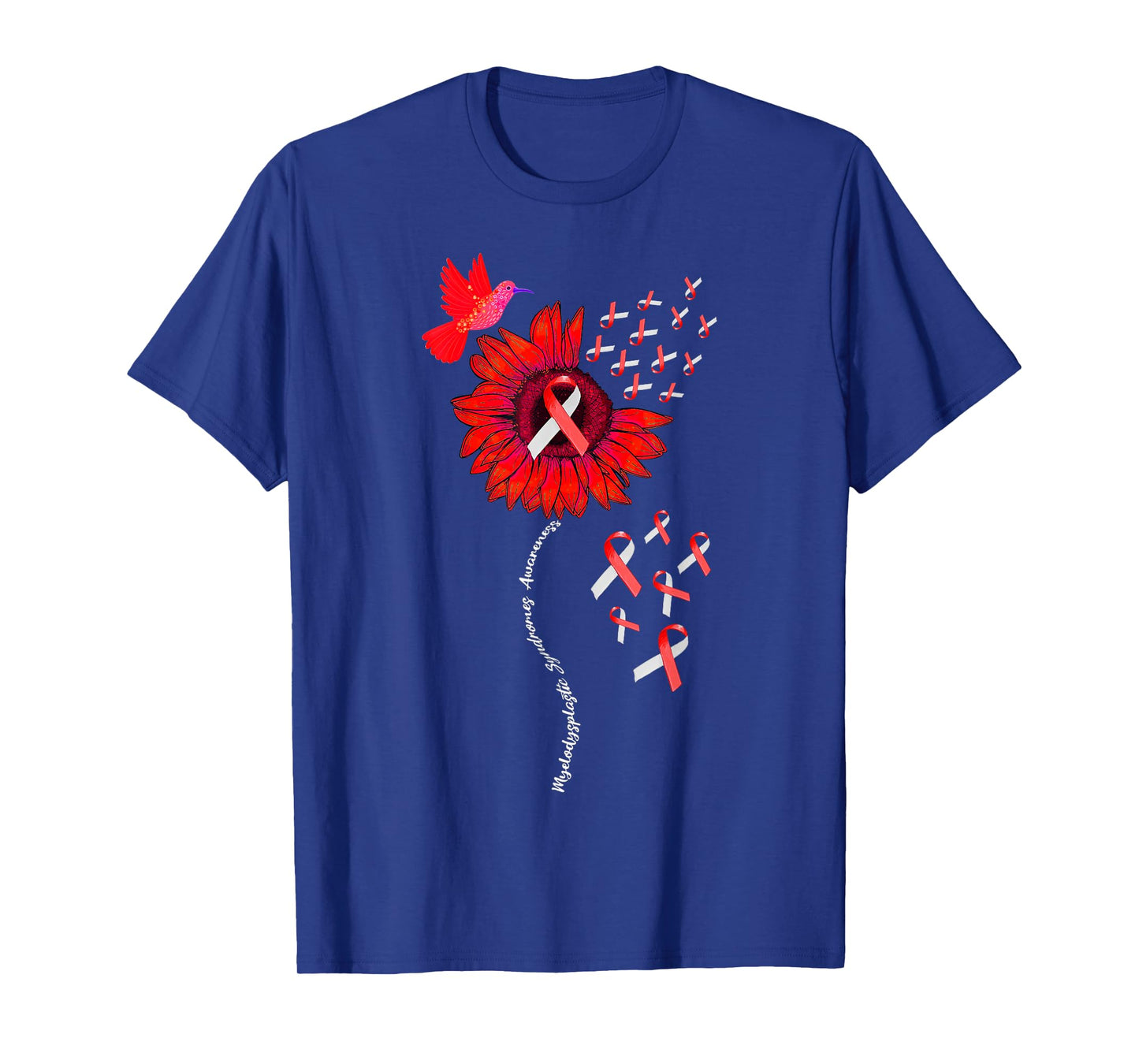 Myelodysplastic Syndrome MDS Awareness Sunflower T-Shirt