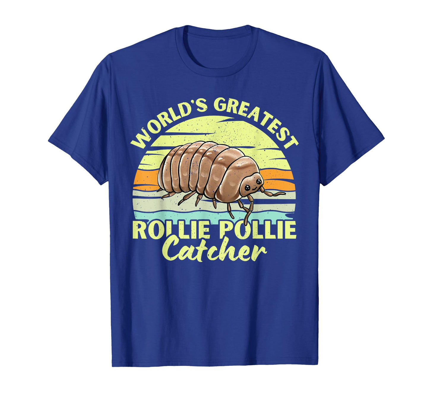 World's Greatest Rollie Pollie Catcher Retero Funny Isopod T-Shirt