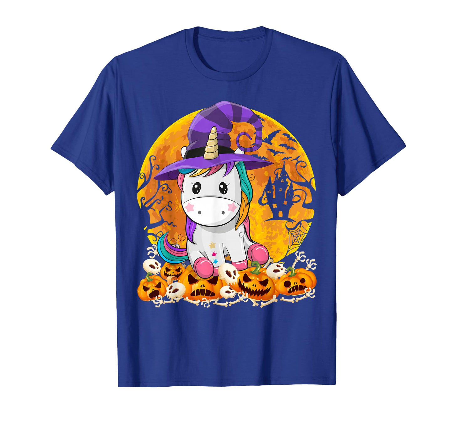Cute Unicorn Girls Women Magical Spooky Halloween Costume T-Shirt