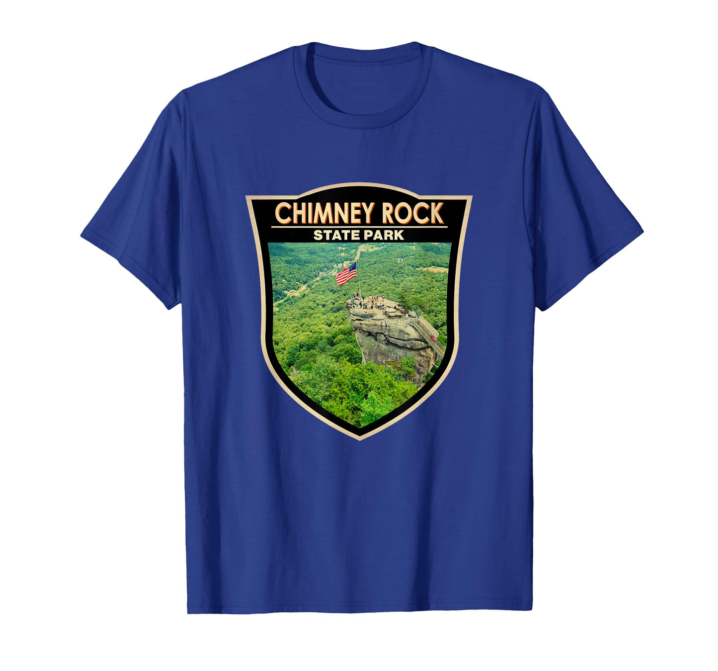 Chimney Rock State Park North Carolina Badge Vintage T-Shirt