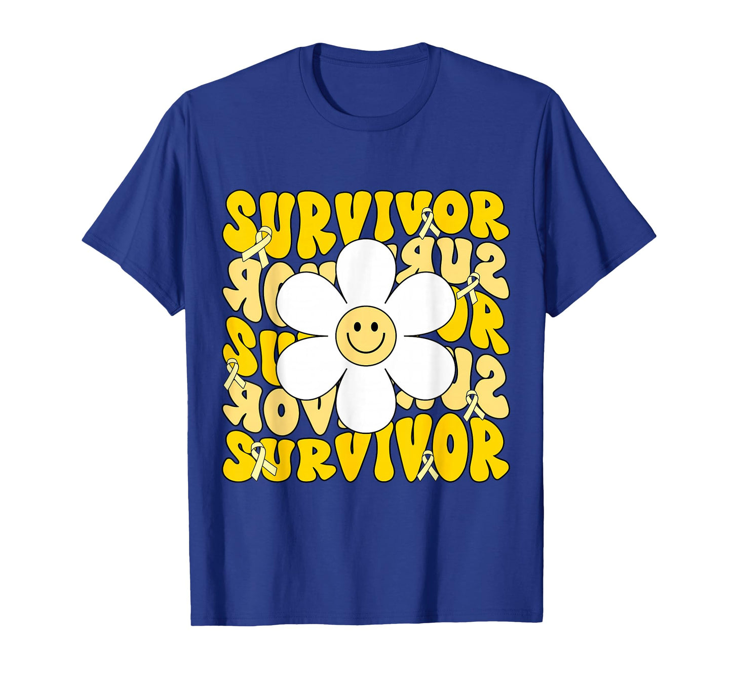 Childhood Cancer Survivor Kids Gold Ribbon Childhood Cancer T-Shirt