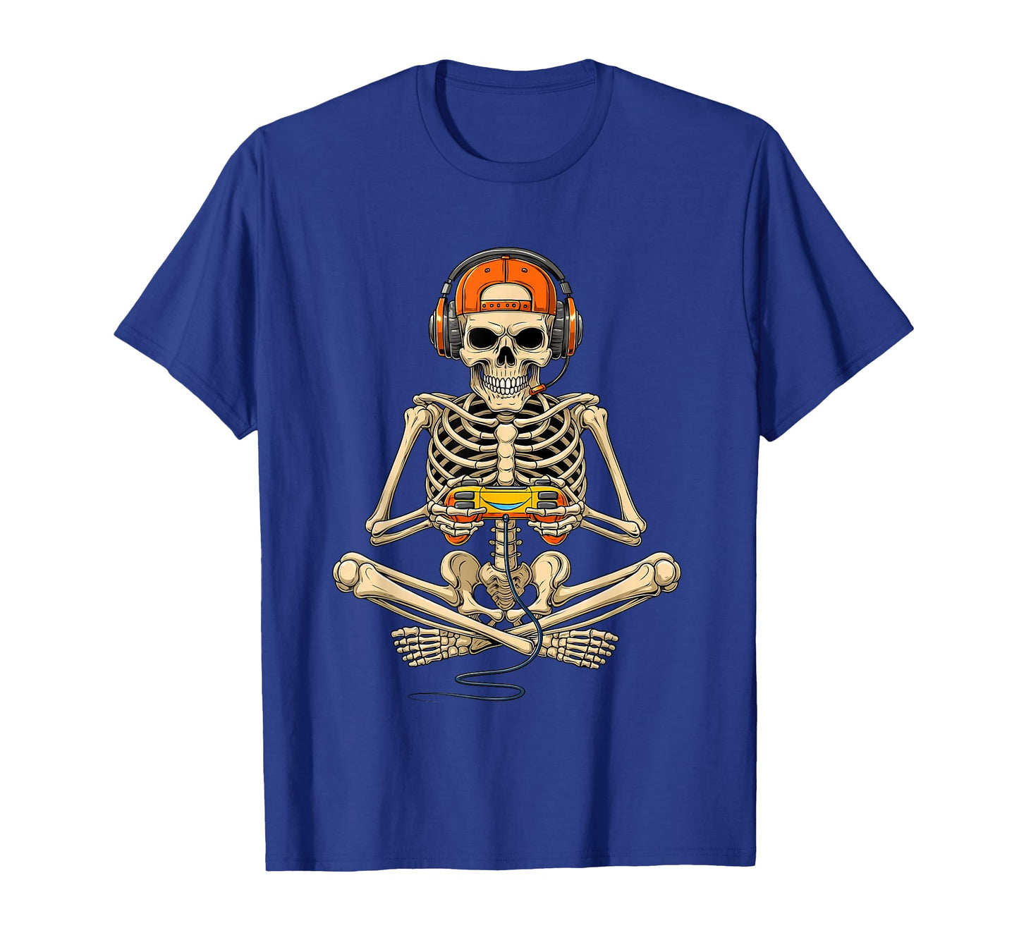 Halloween Skeleton Gamer Video Gaming Lovers Boys Men Funny T-Shirt