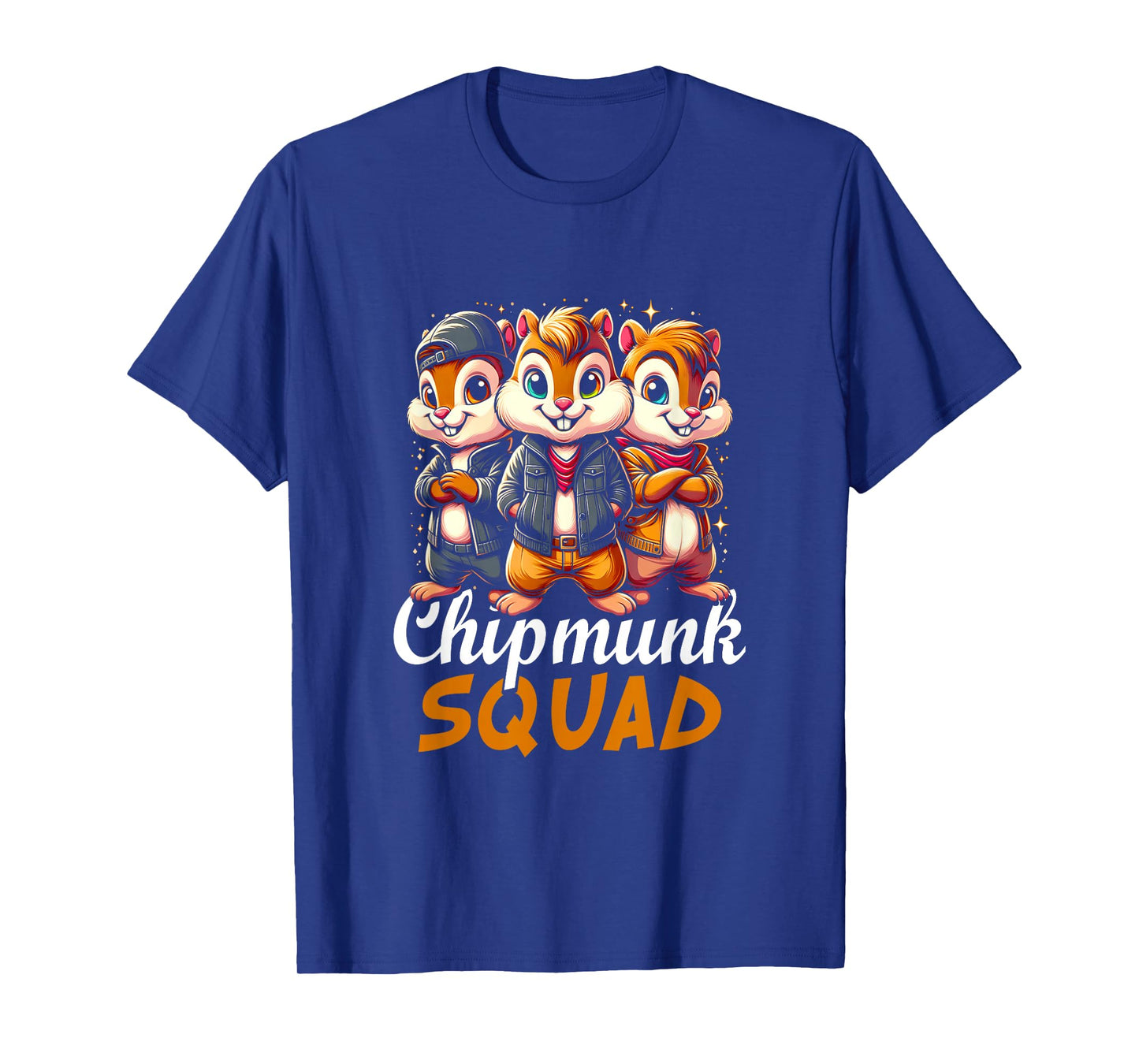 Chipmunk Squad For Chipmunk Lover Cartoon Style Character T-Shirt
